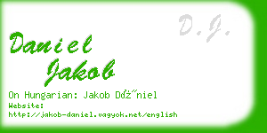 daniel jakob business card